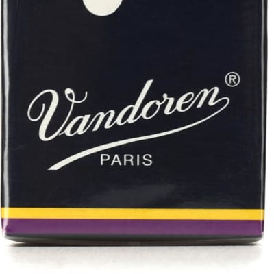 Vandoren CR123 Traditional Bass Clarinet Reed - 3.0 (5-pack) image 1