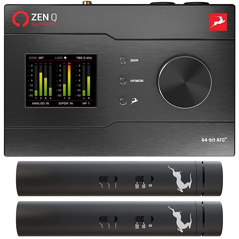 Antelope Audio Zen Q Synergy Core 14x10 Thunderbolt 3 Interface, Edge Note  Mics