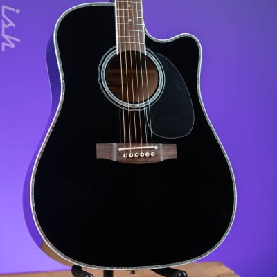 Takamine EF341DX Acoustic-Electric Guitar Black for sale