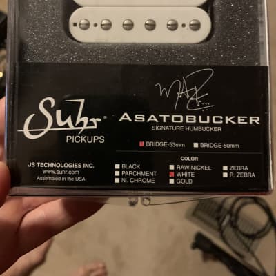 Suhr Asatobucker Bridge Humbucker - 53mm, raw nickel | Reverb