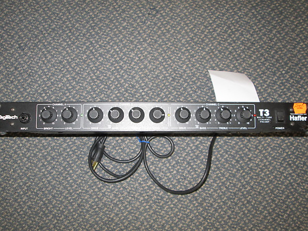 美品】Digitech hafler T3 プリアンプ 3チャンネル ペダル付