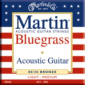 Martin M-240 Traditional 80/20 Bronze Bluegrass Acoustic Strings