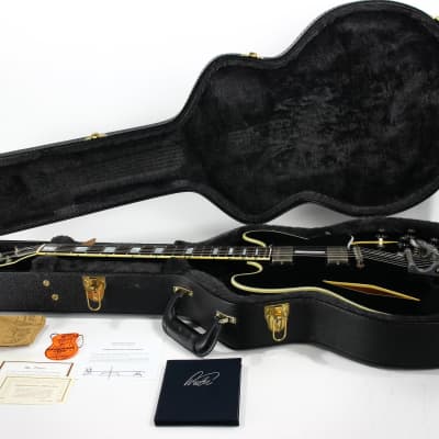 PROTOTYPE! 2017 Gibson Memphis Artist Proto Shinichi Ubukata Ebony Black ES-355 - Trini Lopez Diamond F-Holes DG-335, Bigsby image 4
