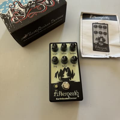 EarthQuaker Devices Afterneath Otherworldly Reverberation Machine V2 2017 - 2020 - Glow-in-the-Dark / Black Print image 1