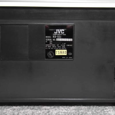 78 JVC KD-55 Silverface Cassette Deck Recorder SA Heads Super ANRS Excellent KD-55J Serviced #551 image 9