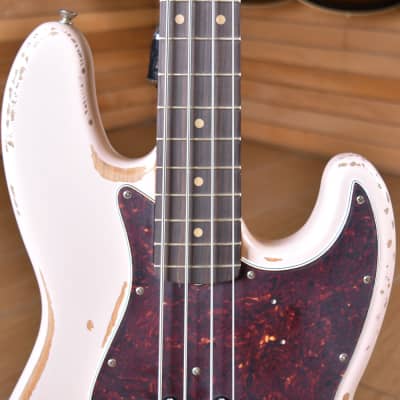 Fender Mexico Road Worn Flea  Artist Series Jazz Bass Shell Pink image 19