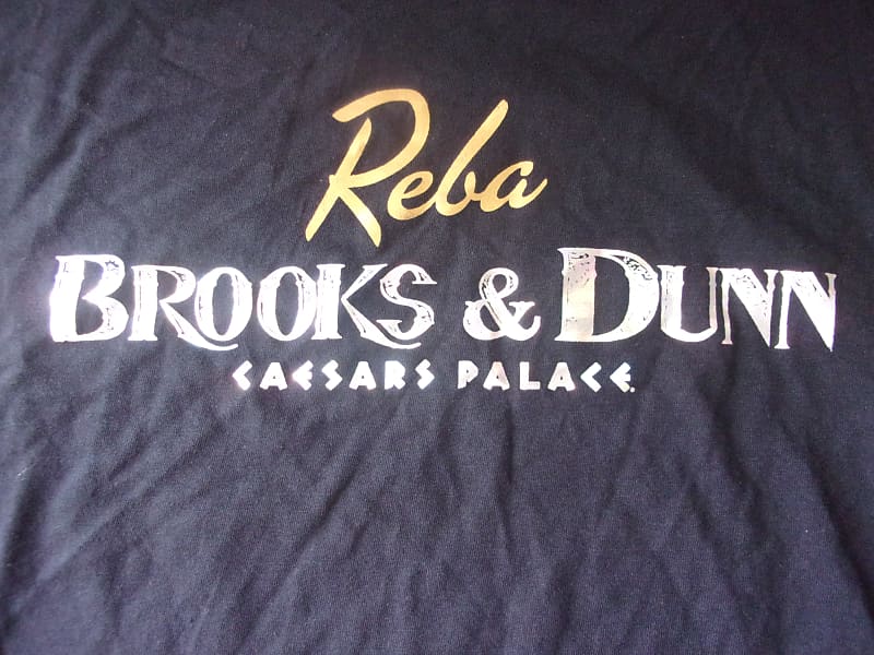 Brooks & Dunn and Reba McEntire Caesars Palace Country Concert Black Women's 2XL Shirt Tshirt image 1