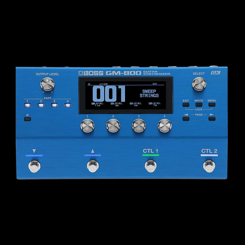 BOSS GM-800 Guitar Synthesizer ギター シンセ BOSS GM-800 Guitar Synthesizer Effects Pedal Blue | Guitar