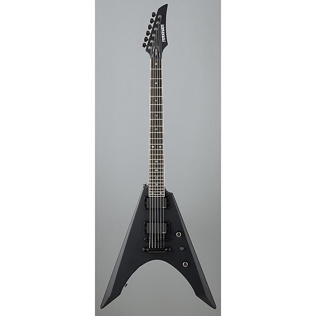 Fernandes Vortex Deluxe Electric Guitar - Black Satin | Reverb