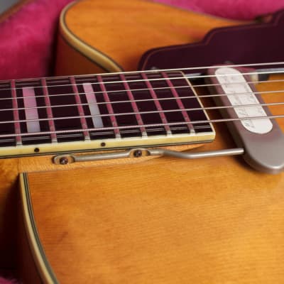 Guild  Artist Award B w/floating DeArmond pickup Arch Top Acoustic Guitar (1961), ser. #17325, brown tolex hard shell case. image 11