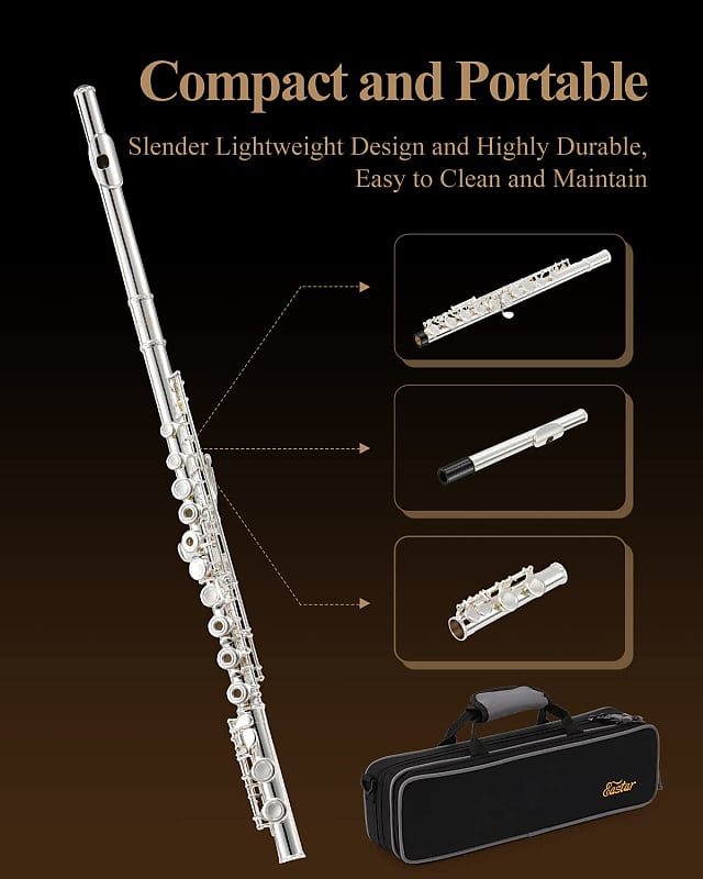 Eastar C Flutes Open Hole 16 Keys for Beginner Kids, Student