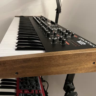 Dave Smith Instruments Prophet 12 61-Key 12-Voice Polyphonic Synthesizer 2013 - 2018 - Black with Wood Sides