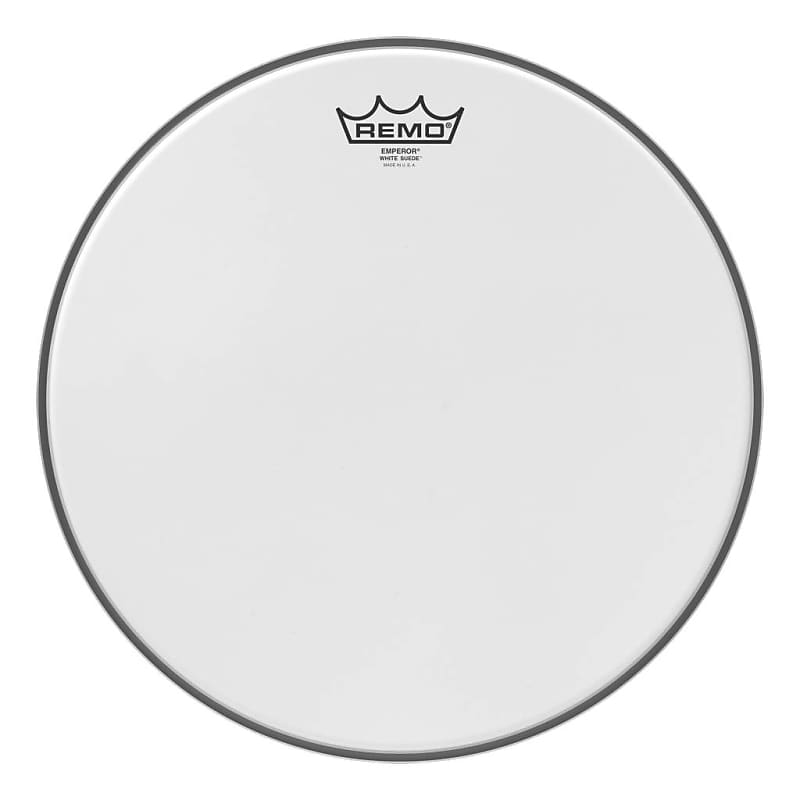Remo White Suede Emperor Drumhead 10 in image 1