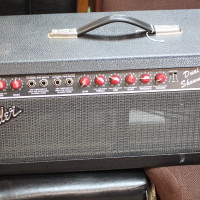 Fender Dual Showman Head 1980-90s 'Red Knob' image 1