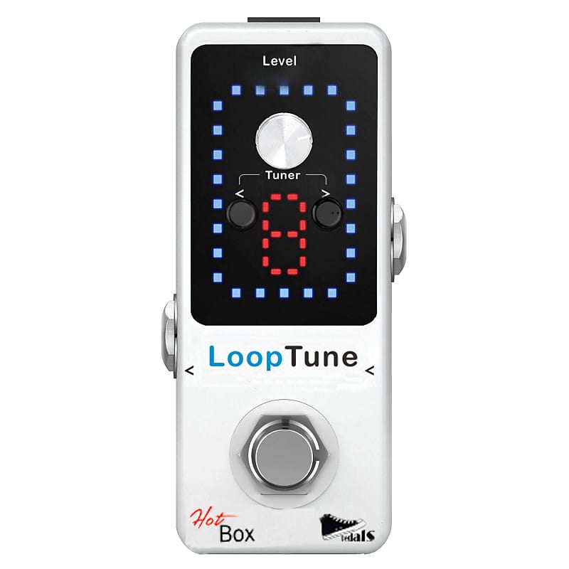 Hot Box Pedals Looper/Tuner Pro Pedal- LED Display Guitar Loop Effect Pedal  9 Loops 40 Min Record image 1