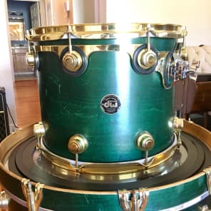 Drum Workshop DW Collectors series 2000 Satin emerald green | Reverb