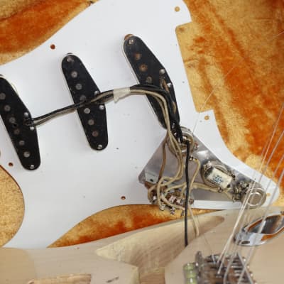 1958 Fender Stratocaster Original Blonde on Ash - w/route image 25