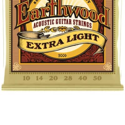 Ernie Ball Acoustic Guitar Strings Earthwood 80/20 Bronze Extra Light 6 Pack image 4