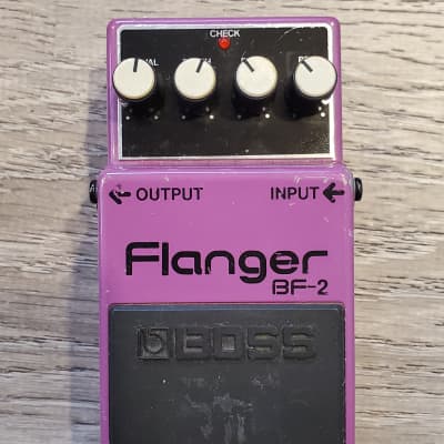 BOSS Flanger BF-2 パープル Boss BF-2 Flanger Pedal ( Pink Label - MIT ) 1998 Purple | Reverb