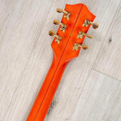 Gretsch G6120TG Players Edition Nashville Hollow Body Guitar, Orange Stain image 11