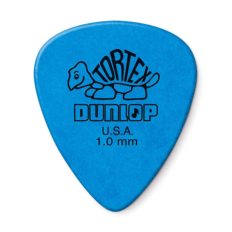 Dunlop Tortex Standard Picks 1.0mm, 12 Pack- 418P1.0 Blue image 1
