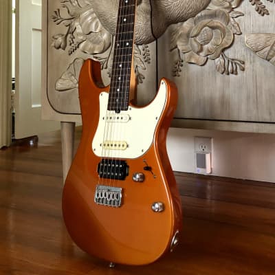 Ted Stevenson - PWE - Future 6 2013 Metallic Orange HSS Boutique Guitar for sale
