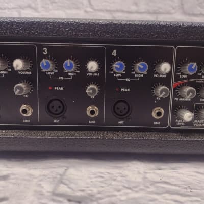 Harbinger HA120 4-Channel Powered Mixer w/ Speakers image 4