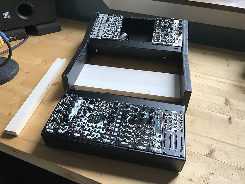 4ms POD 64x + POD 64x + Modular Eurorack Case Powered + Wood Cheeks +  Custom Build On Request