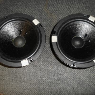 2X Bud Fried HiFi speakers X5905  6 1/2" speaker Midrange Woofer NOS Dual Voice Coil Peerless Fried image 3