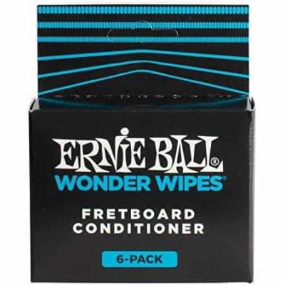 Ernie Ball Wonder Wipes Fretboard Conditioner Pack - 6 Pack for sale
