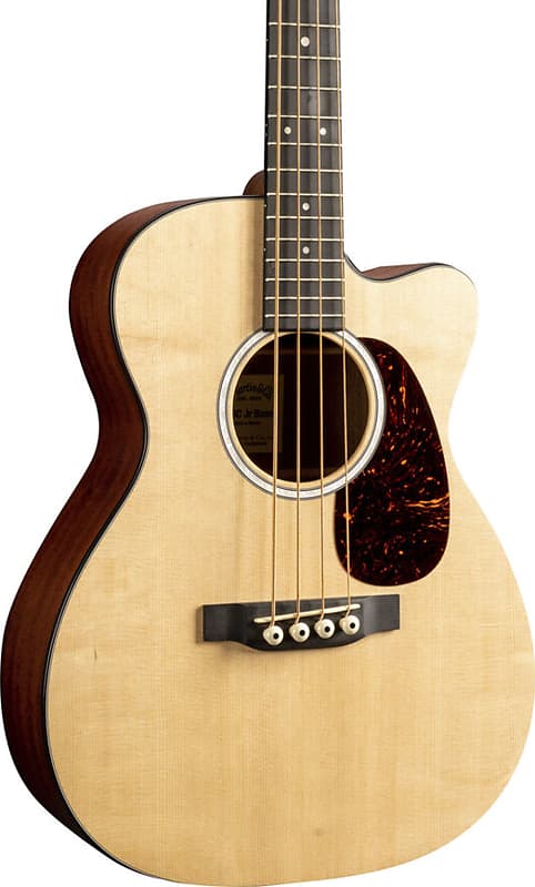 Martin 000CJR-10E Bass Short-Scale Acoustic-Electric Bass Guitar, Natural w/ Bag image 1