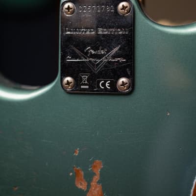 Fender Custom Shop Limited Edition Roasted "Big Head" Stratocaster - Faded Aged Sherwood Green Metallic image 14
