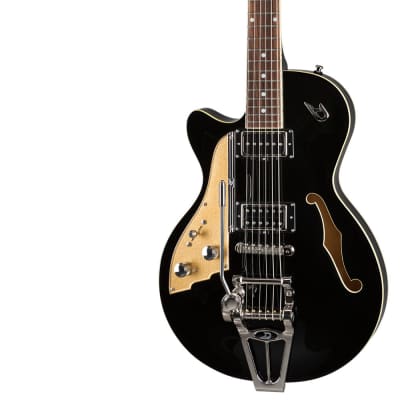 Electric Guitar DUESENBERG STARPLAYER TV - BLACK - left hand + Custom Line Case for sale