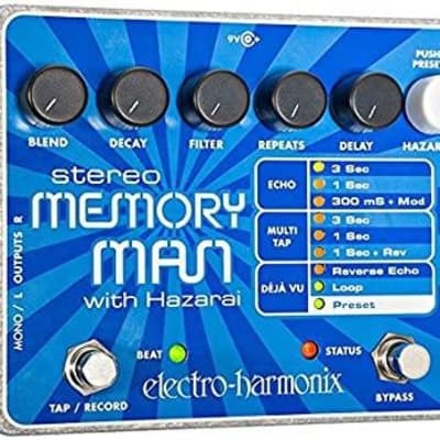 Electro-Harmonix Stereo Memory Man with Hazarai image 1