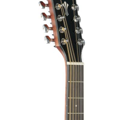 Ibanez AEG5012 Acoustic Electric Guitar Dark Violin Sunburst image 4