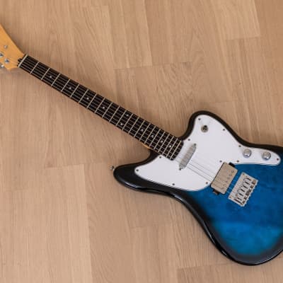 Iroha Sakura Offset Electric Guitar Blue Burst w/ Seymour Duncan SH-1 PAF,  Japan | Reverb