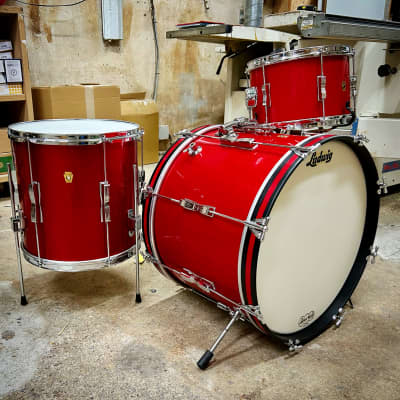 Ludwig Club date 1965-66 - Red sparkle | Reverb