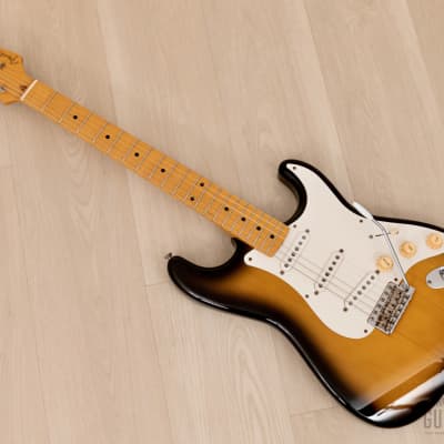 2002 Fender Stratocaster '57 Vintage Reissue ST57-58US Sunburst w/ USA  Pickups, Japan CIJ | Reverb