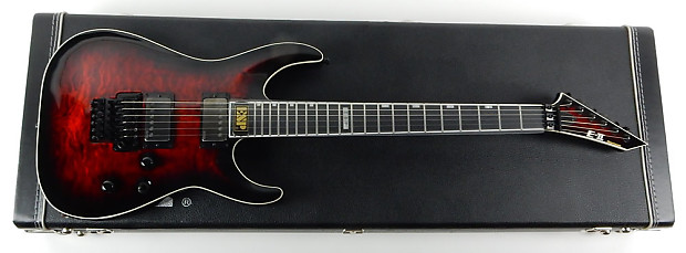 ESP E-II Horizon FR-II EMG See-Thru Black Cherry Sunburst STBCSB Guitar NEW  w/ Hardshell Case E2 FR2