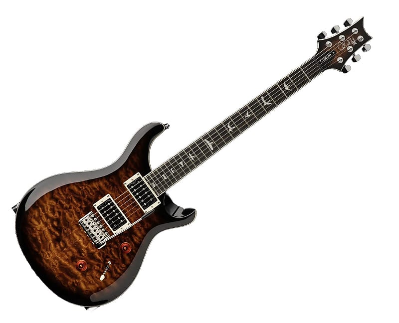PRS SE Custom 24 Quilt Package Electric Guitar - Black Gold Sunburst image 1