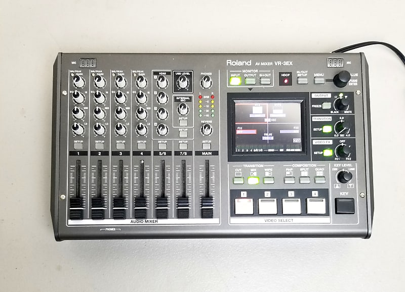Roland VR3EX AllinOne AV Video Mixer/Streamer Reverb