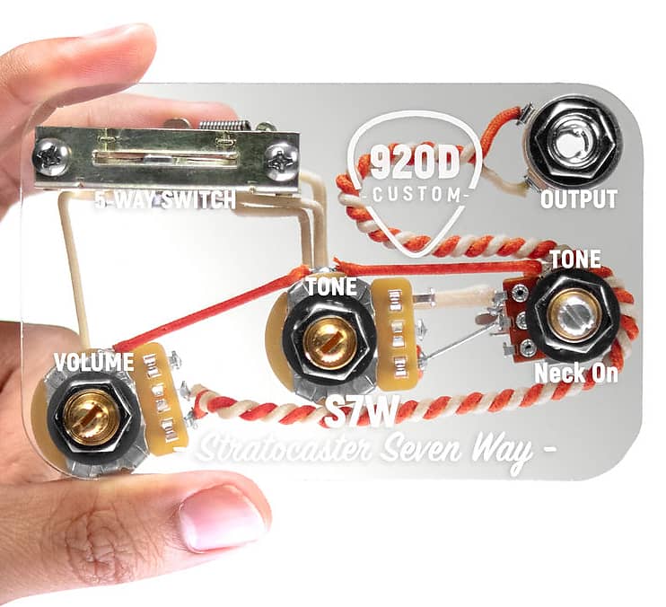 920D Custom Loaded S7W 7-Way Switch Wiring Harness Mod for S-Style Guitar image 1