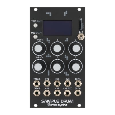 Erica Synths Sample Drum (モジュラーシンセ) Erica Synths Sample Drum - Eurorack Module on ModularGrid