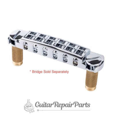 TonePros SPRS2-G Locking Stop Tailpiece / Wraparound Bridge Studs, SAE - Gold image 2