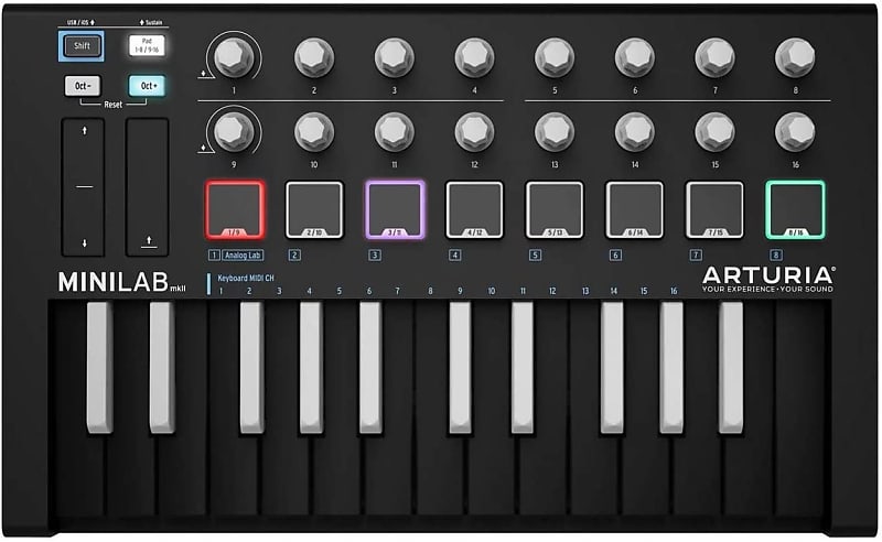Mint Arturia Minilab MKII Inverted Keyboard with USB Cable