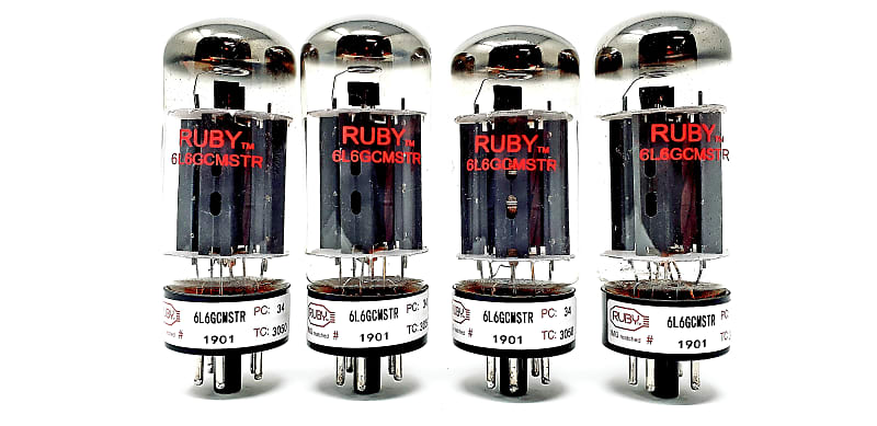 Ruby 6L6GCMSTR Matched Quad | Reverb