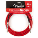 Fender® California Instrument Cable, Candy Apple Red - 20'