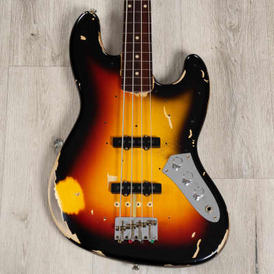 Fender Custom Shop Jaco Pastorius Tribute Fretless Jazz Bass, 3-Color Sunburst