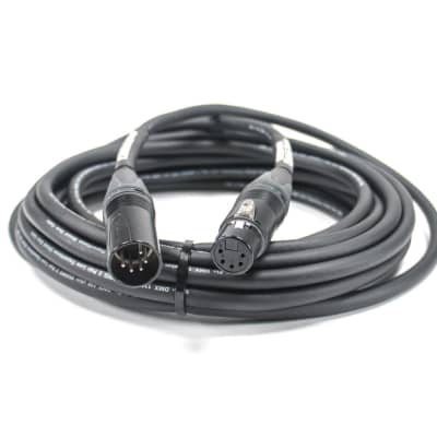 DMX 5-Pin Ultra Premium Cables 100 ft Neutrik XX Connectors Elite Core CSD5-NN image 1