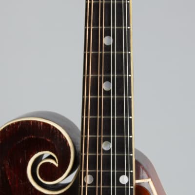 Gibson  F-4 Carved Top Mandolin (1927), ser. #81685, original black hard shell case. image 8